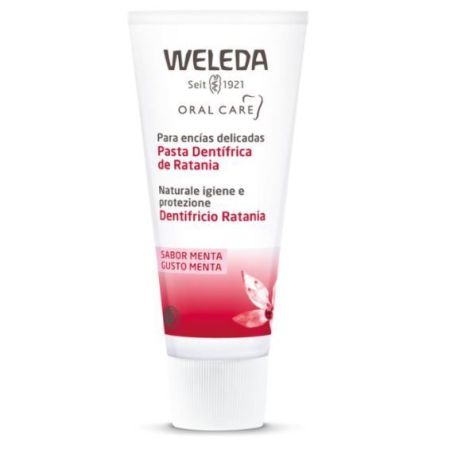 Weleda Oral Care Pasta Dentrífica De Ratania Pasta de dientes protege y refuerza para encías delicadas 75 ml