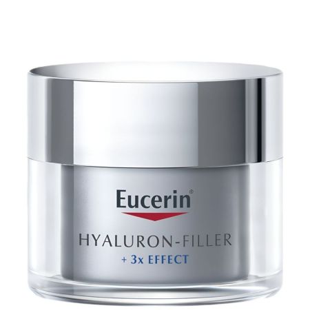 Eucerin Hyaluron-Filler +3x Effect Noche Crema de noche antiedad rellena arrugas estimula y protege con ácido hialurónico para aspecto rejuvenecido 50 ml