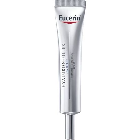 Eucerin Anti-Age Hyaluron-Filler Eye Spf 15 Contorno de ojos antiedad combate las arrugas para rejuvenecer y proteger la mirada 15 ml
