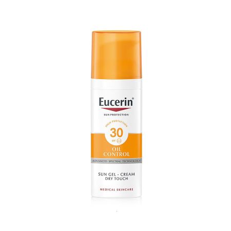 Eucerin Oil Control Sun Gel Spf 30 Protector solar absorción rápida no grasa efecto mate y seco para piel propensa al acné 50 ml
