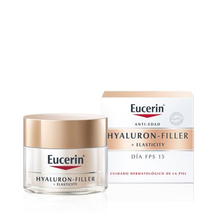 Eucerin Hyaluron-Filler + Elasticity Día Spf 15 Crema de día fortalece la estructura mejora la elasticidad y rellena las arrugas profundas 50 ml