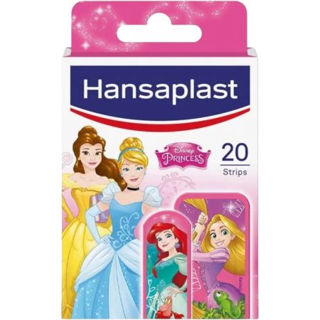 Hansaplast Apósitos Disney Princess 2 Tamaños Apósitos para que los niños olviden sus lágrimas y recuperen la diversión en tiempo record 20 uds