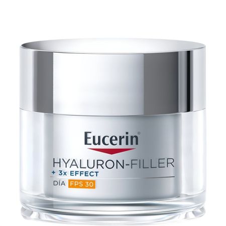 Eucerin Hyaluron-Filler +3x Effect Día Spf 30 Crema de día de rápida absorción protege y rellena arrugas hidratando profundamente con ácido hialurónico 50 ml