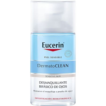 Eucerin Dermatoclean Desmaquillante De Ojos Desmaquillante de ojos elimina en profundidad los restos de impurezas y maquillaje 125 ml