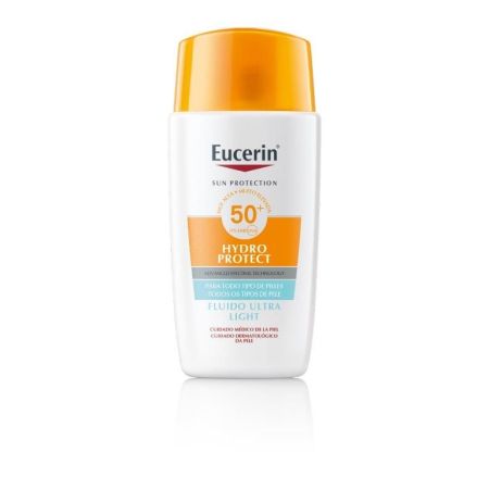 Eucerin Hydro Protect Spf 50+ Protector solar hidratación inmediata de absorción rápida ofrece sensación de frescor 50 ml