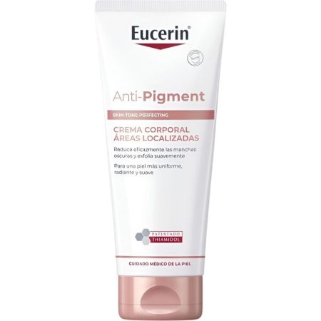 Eucerin Anti-Pigment Crema Corporal Áreas Localizadas Crema corporal reduce eficazmente las manchas oscuras exfoliando suavemente las zonas de fricción 200 ml