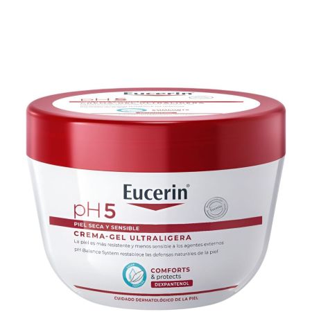 Eucerin Ph5 Crema Gel-Ultraligera Body Lotion Crema hidratante absorción inmediata protege y aporta bienestar a la piel 350 ml