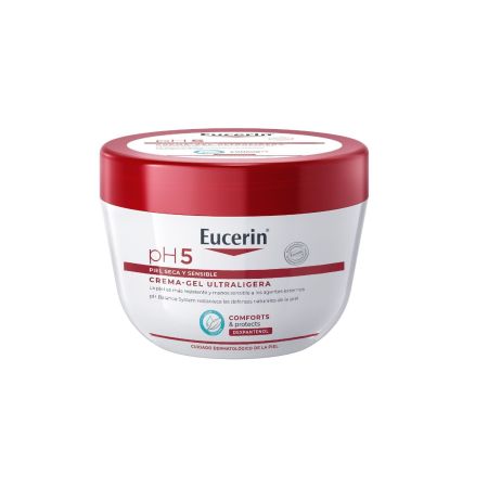 Eucerin Ph5 Crema Gel-Ultraligera Body Lotion Crema hidratante absorción inmediata protege y aporta bienestar a la piel 350 ml