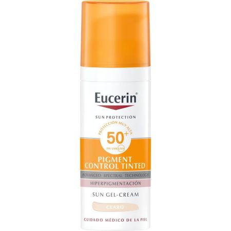 Eucerin Pigment Control Tinted Spf 50+ Fotoprotector con color reduce o previene manchas de hiperpigmentación 50 ml