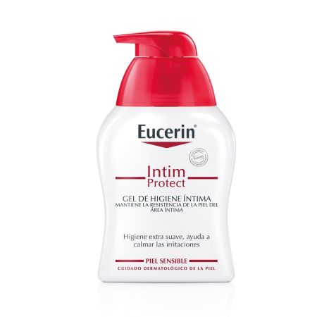 Eucerin Intim Protect Gel De Higiene Íntima Gel de higiene íntima ofrece protección y suavidad previene la sequedad y aparición de infecciones 250 ml