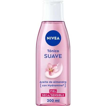 Nivea Aceite De Almendra Tónico Suave Tónico facial reequilibra y refresca con aceite de almendras para piel seca 200 ml