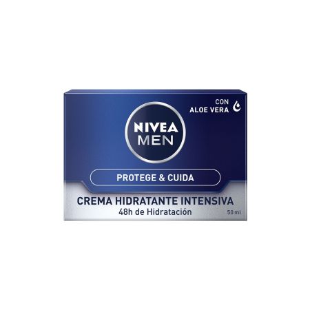 Nivea Men Protege & Cuida Crema Hidratante Intensiva Crema intensiva hidratane 48 horas con y pro-vitamina b5 y aloe vera 50 ml