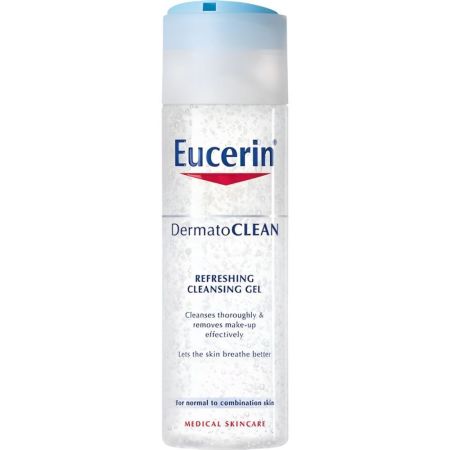 Eucerin Dermatoclean Refreshing Cleansing Gel Gel limpiador refrescante elimina totalmente los restos de suciedad y maquillaje 200 ml