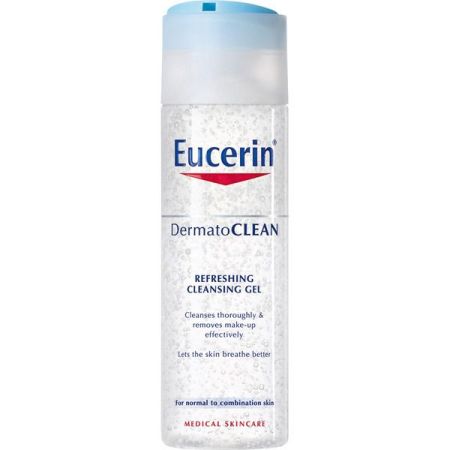 Eucerin Dermatoclean Refreshing Cleansing Gel Gel limpiador refrescante elimina totalmente los restos de suciedad y maquillaje 200 ml