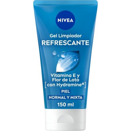 Nivea Gel Limpiador Refrescante Vitamina E Y Flor De Loto Gel limpiador refrescante para piel normal con vitamina e y flor de loto 150 ml