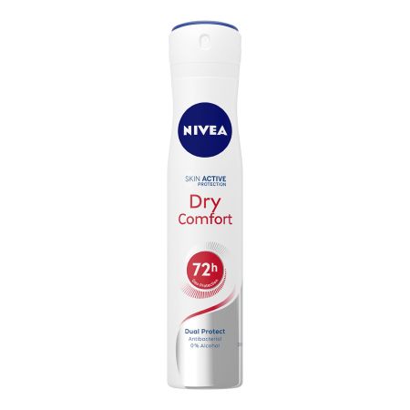 Nivea Dry Comfort Desodorante Spray Desodorante antitranspirable ofrece sensación refrescante hasta 48 horas 200 ml