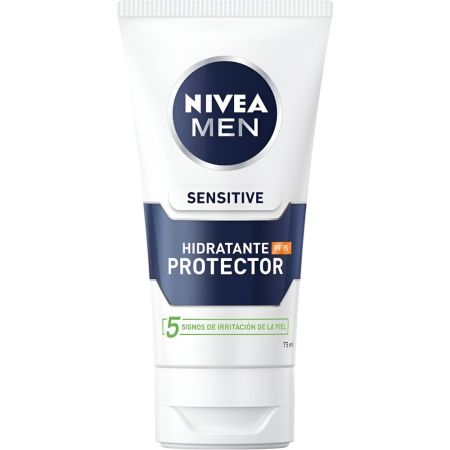 Nivea Men Sensitive Hidratante Protector Spf 15 Crema hidratante sin alcohol protectora y calmante alivio hasta 24 horas 75 ml