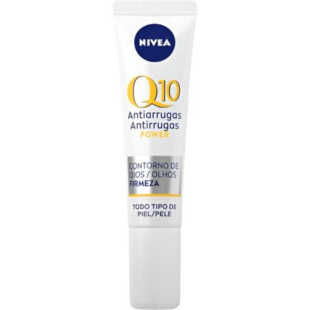 Nivea Q10 Antiarrugas Power Contorno De Ojos Firmeza Contorno de ojos reduce arrugas y revitaliza con q10 puro y creatina 15 ml