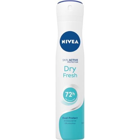 Nivea Dry Fresh Desodorante Spray Desodorante antitranspirable y antibacterias protege contra sudor y olor con suave aroma hasta 48 horas 200 ml