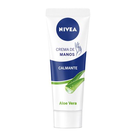 Nivea Calmante Aloe Vera Nueva Fórmula Crema De Manos Crema de manos calmante con aloe vera sensación ligera 100 ml