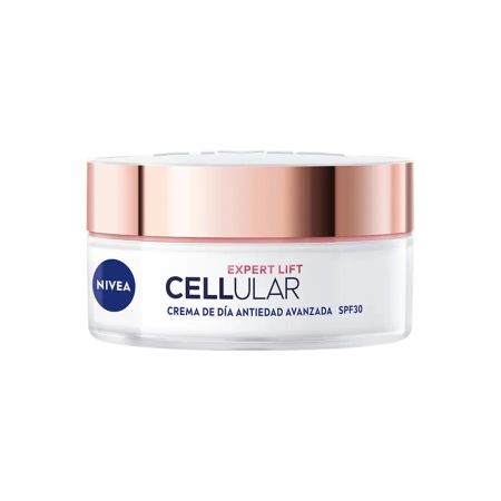 Nivea Cellular Hyaluron Filler Crema Antiedad Día Spf 30 Crema de día antiedad mejora la elasticidad y fortalece ofreciendo acción antigravedad con ácido hialurónico 50 mlj