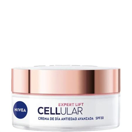 Nivea Cellular Hyaluron Filler Crema Antiedad Día Spf 30 Crema de día antiedad mejora la elasticidad y fortalece ofreciendo acción antigravedad con ácido hialurónico 50 mlj