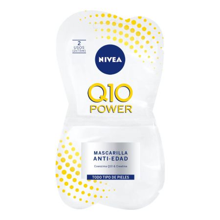 Nivea Q10 Power Mascarilla Anti-Edad Mascarilla suave antiedad hidrata y reduce arrugas intensamente con q10 y creatina