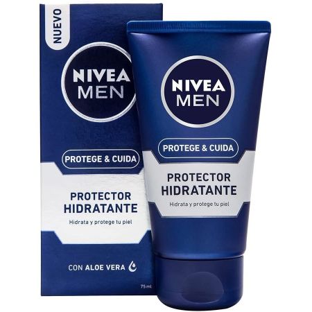Nivea Men Protege & Cuida Protector Hidratante Protector hidratante para el afeitado piel suave y protegida con aloe vera 75 ml