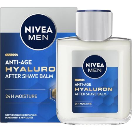 Nivea Men Hyaluron Anti-Age After Shave Bálsamo After shave antiedad calma revitaliza y refresca 24 horas con ácido hialurónico 100 ml