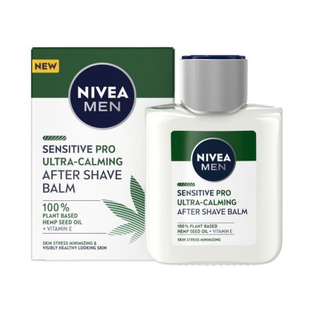 Nivea Men Sensitive Pro Ultra-Calming After Shave Bálsamo After shave vegano ultracalmante minimiza sequedad e irritaciones 100 ml