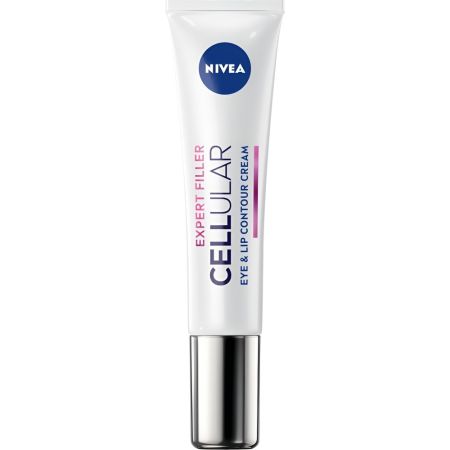 Nivea Cellular Expert Filler Contorno De Ojos Y Labios Contorno de ojos y labios con ácido fólico puro y ácido hialurónico 15 ml