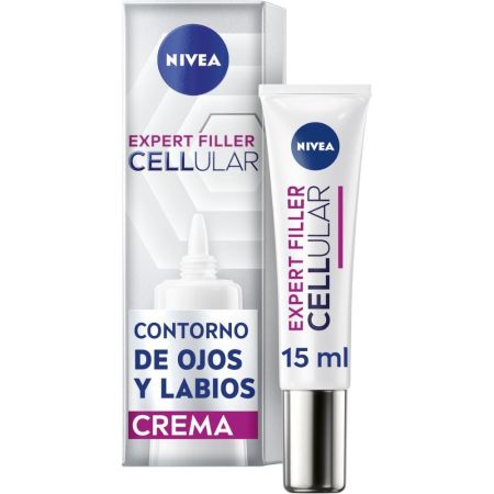 Nivea Cellular Expert Filler Contorno De Ojos Y Labios Contorno de ojos y labios con ácido fólico puro y ácido hialurónico 15 ml