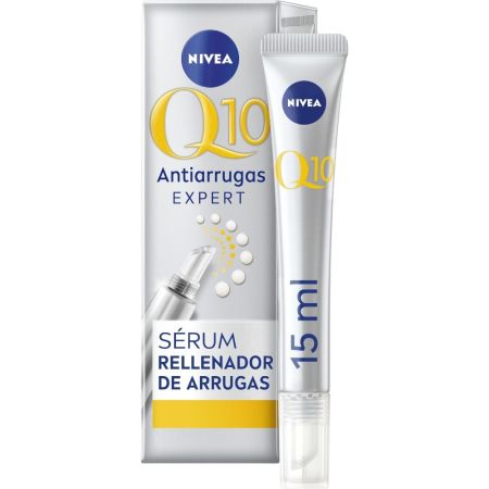 Nivea Q10 Antiarrugas Expert Sérum Rellenador De Arrugas Sérum rellenador reduce arrugas y líneas de expresión piel más firme y tersa 15 ml