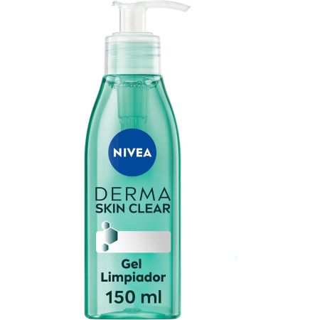 Nivea Derma Skin Clear Gel Limpiador Gel limpiador antiimperfecciones con ácido salicilico y niacinamide 150 ml