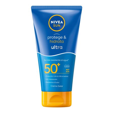Nivea Sun Protege & Hidrata Ultra Spf 50+ Crema solar corporal resistente al agua protege la piel desde el interior al exterior 150 ml
