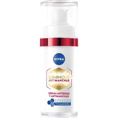 Nivea Cellular Luminous 630º Antimanchas Sérum Antiedad 2-En-1 Sérum antiedad antimanchas y rellenador de arrugas profundas piel más joven 30 ml