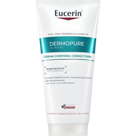 Eucerin Dermopure Oil Control Crema Corporal Triple Effect Loción corporal reduce imperfecciones y manchas calma irritaciones e hidrata la piel 200 ml