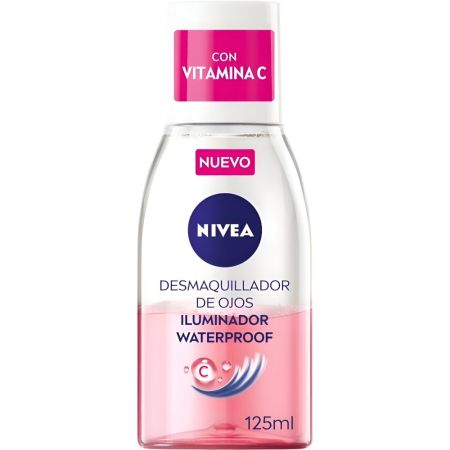 Nivea Vitamina C Desmaquillador De Ojos Desmaquillante de ojos bifásico e iluminador elimina eficazmente el maquillaje waterproof 125 ml