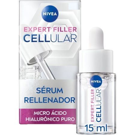 Nivea Cellular Expert Filler Sérum Rellenador Sérum rellenador y alisador de arrugas piel firme y tersa con ácido hialurónico