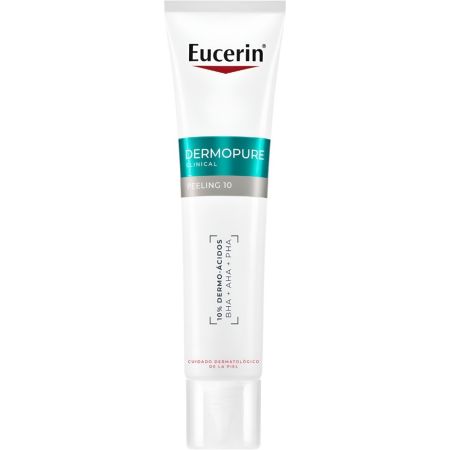 Eucerin Dermopure Clinical Peeling 10 Tratamiento de noche renueva eficazmente la textura de la piel eliminando células muertas e imperfecciones 40 ml