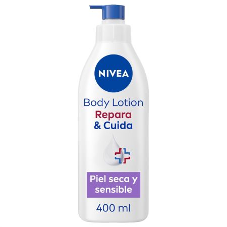 Nivea Repara & Cuida Body Lotion Loción corporal de rápida absorción hidrata refuerza y alivia para aspecto saludable 400 ml