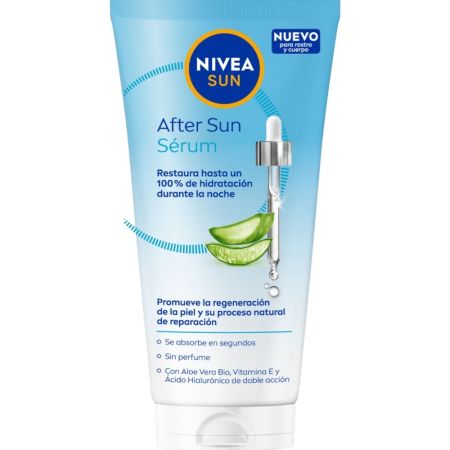 Nivea Sun Sérum After Sun After sun facial y corporal de textura ultraligera ofrece una hidratación profunda durante la noche 100 ml