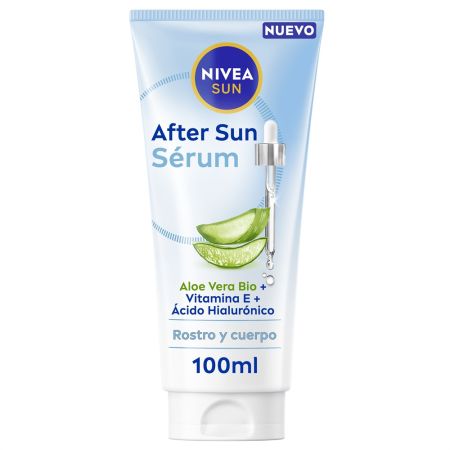 Nivea Sun Sérum After Sun After sun facial y corporal de textura ultraligera ofrece una hidratación profunda durante la noche 100 ml