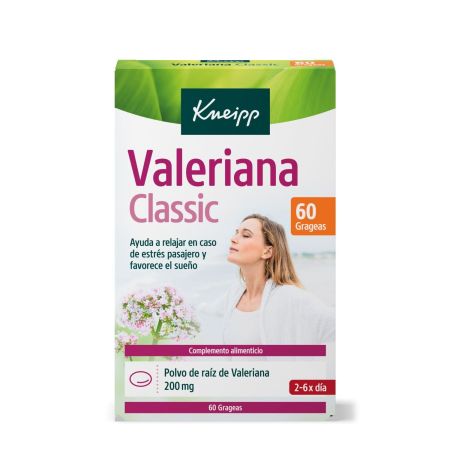 Kneipp Valeriana Classic Complemento Alimenticio Complemento alimenticio ayuda a relajar en caso de estrés y a favorecer el sueño 60 uds