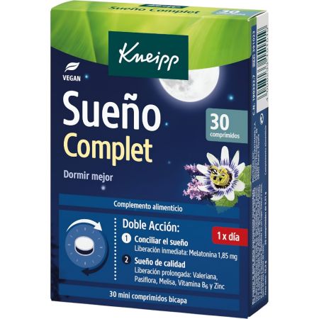 Kneipp Sueño Complet Complemento Alimenticio Complemento alimenticio ayuda a conciliar el sueño 30 uds