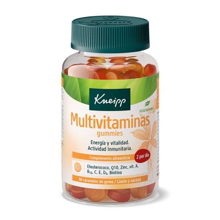 Kneipp Multivitaminas Gummies Complemento Alimenticio Complemento alimenticio aporta energía vitalidad y ayuda a la actividad inmunitaria 60 uds