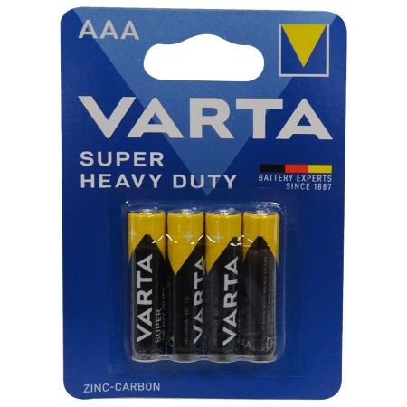 Varta Pilas Aaa Super Heavy Duty Pilas r-3 1,5v. zinc-carbón 4 uds