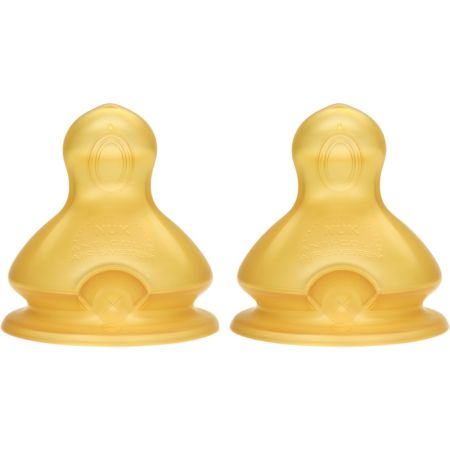 Nuk Tetina First Choice +6m Tetina de látex garantiza una alimentación perfecta y un desarrollo sano del bebé 2 uds