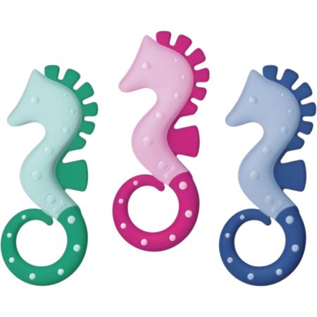 Nuk Mordedor Caballito De Mar +3m Mordedor masajea con diferentes materiales y niveles de dureza y alcanza todas las áreas de la boca 1 ud