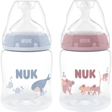Nuk Biberón Silicona First Choice Talla S +0m Biberón se amolda perfectamente a los labios y al paladar de cada bebé 150 ml 1 ud